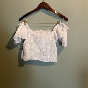 NWT Brand new white off the shoulder Nordstrom top with tags.